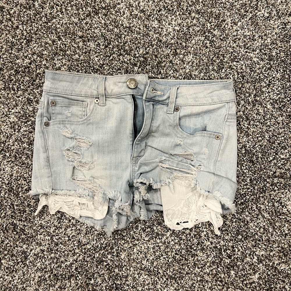 American Eagle jean shorts size 2 super stretch